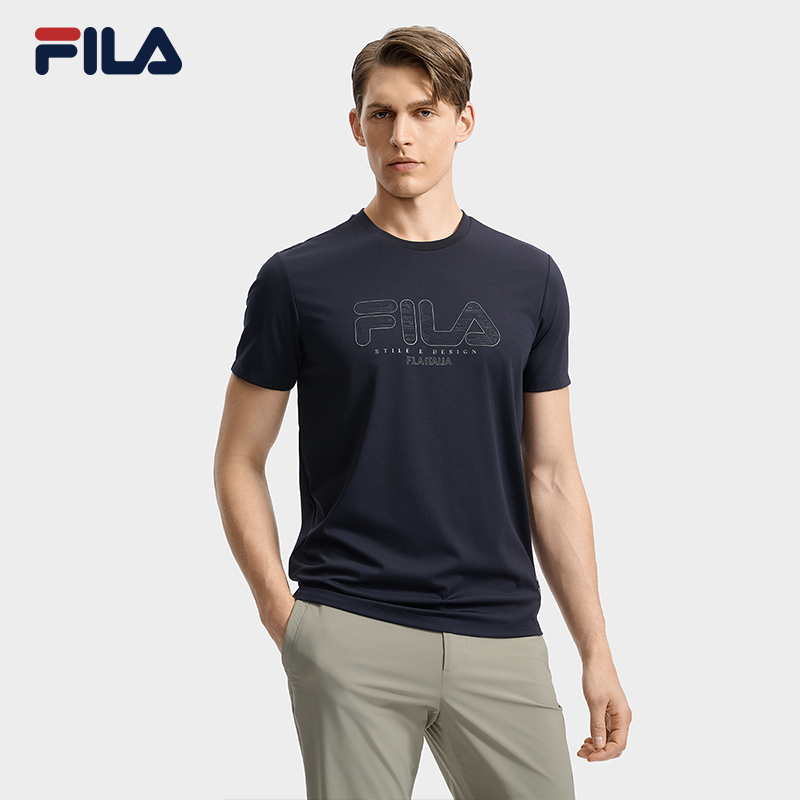 FILA CORE LIFESTYLE WHITE LINE ESCAPE THE CITY Men Short Sleeve T-shirt