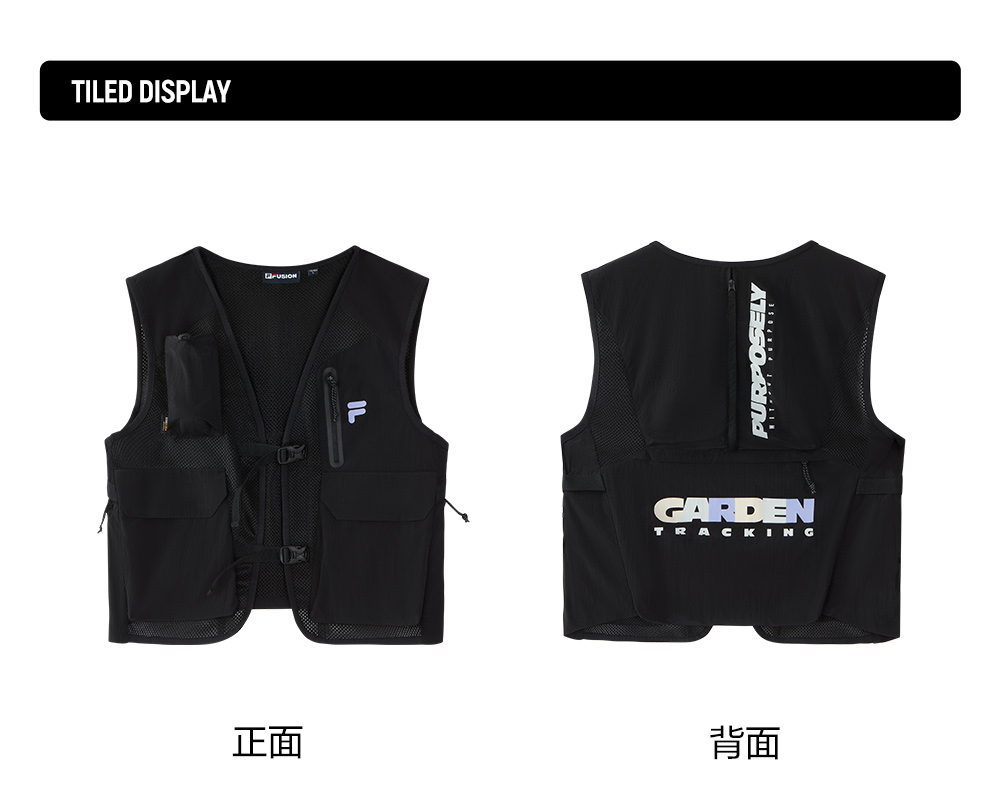 FILA FUSION INLINE URBAN TECH Men Woven Vest (Black) – FILA SG