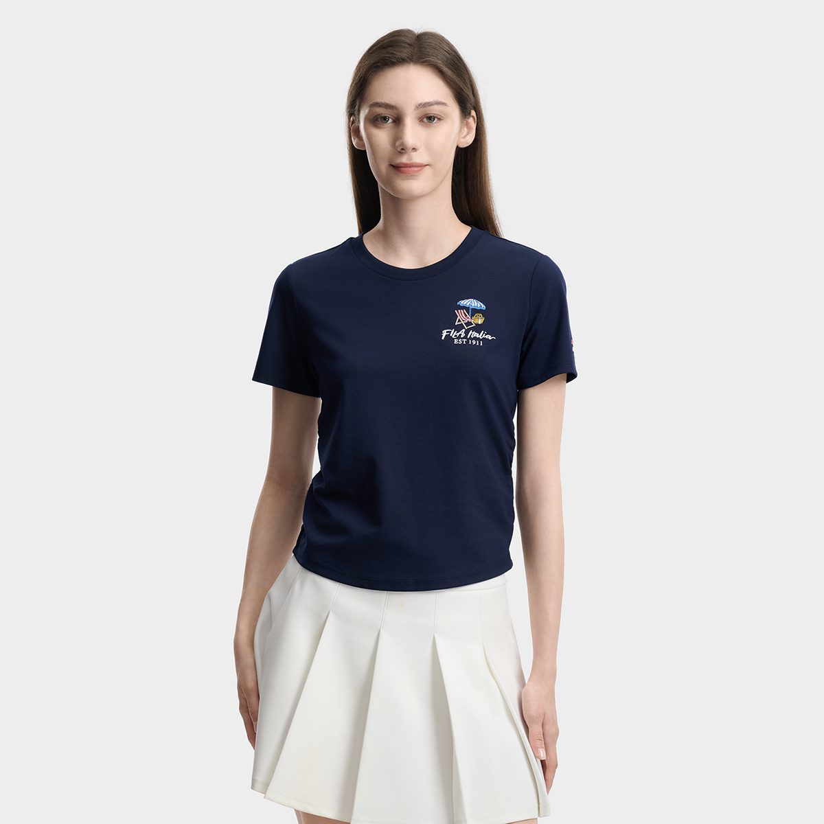 FILA WOMEN'S HERITAGE Knitted Short Sleeve Top