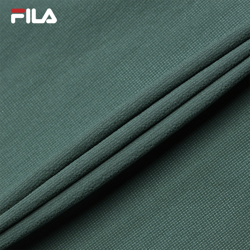 FILA CORE WHITE LINE BLUE Men Woven Top in Green