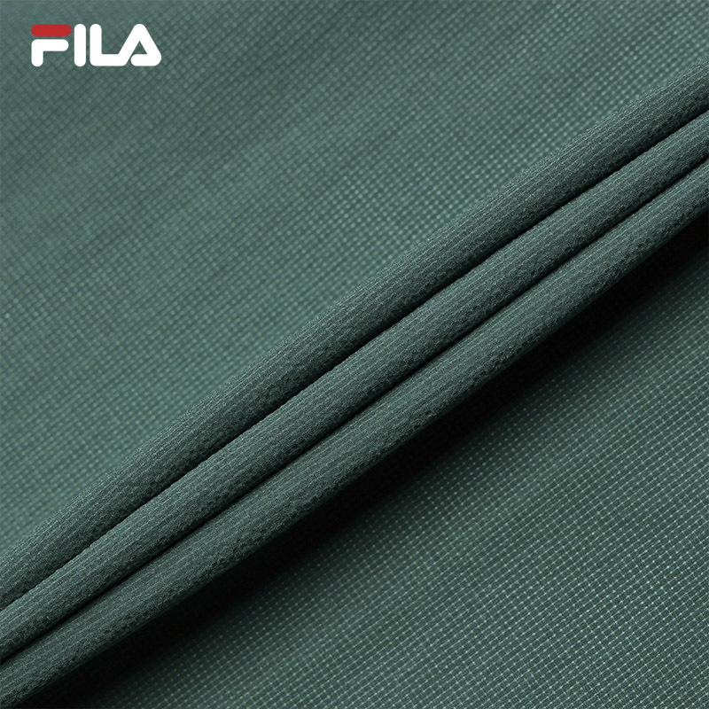 FILA CORE WHITE LINE BLUE Men Woven Top in Green