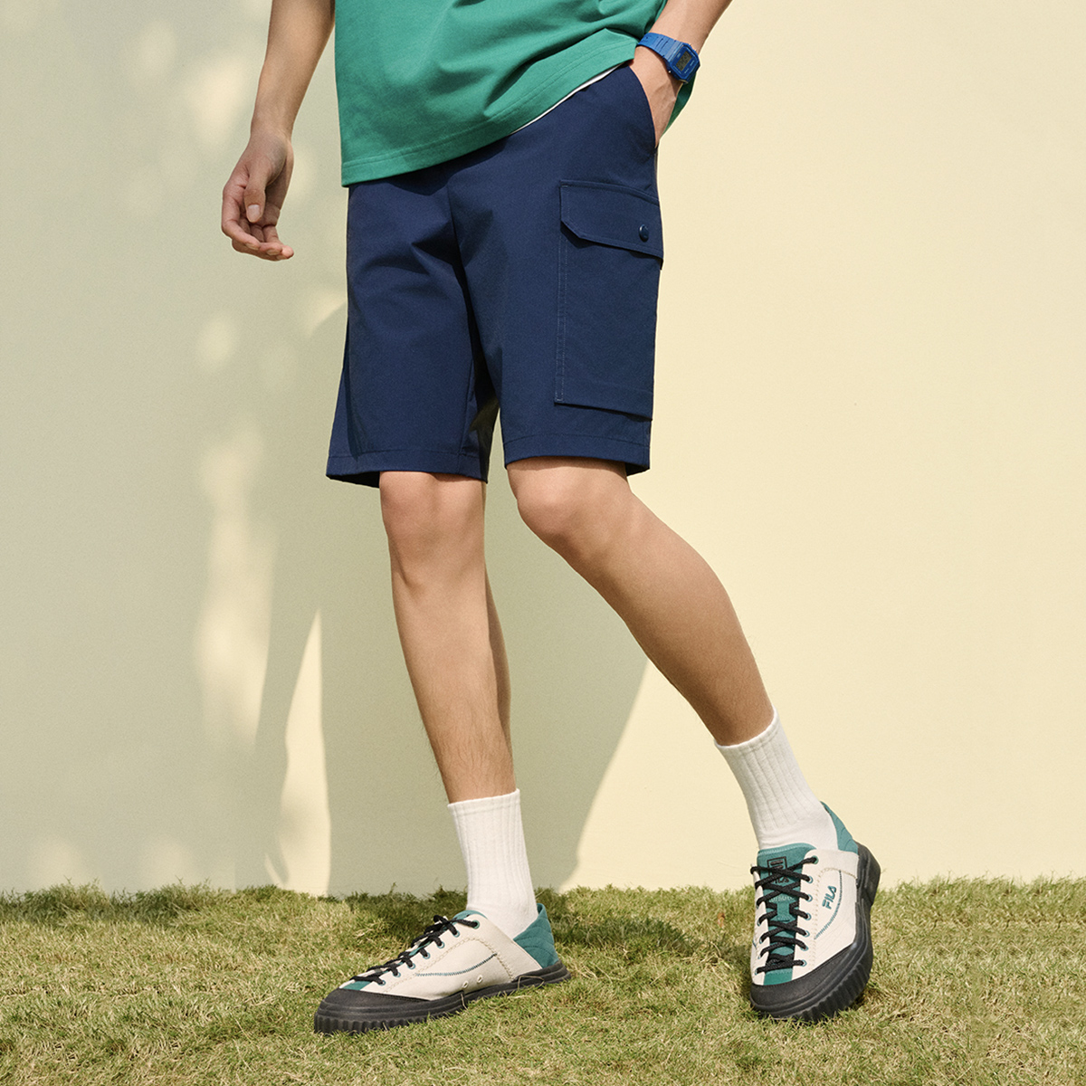 FILA MEN'S HERITAGE Woven Bermuda Shorts