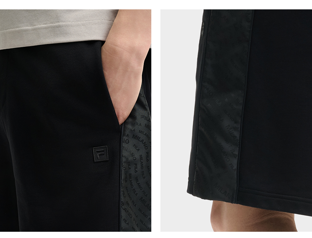 FILA CORE LIFESTYLE MILANO ENJOY A CUP OF JOE Men Knit Pants (Black)