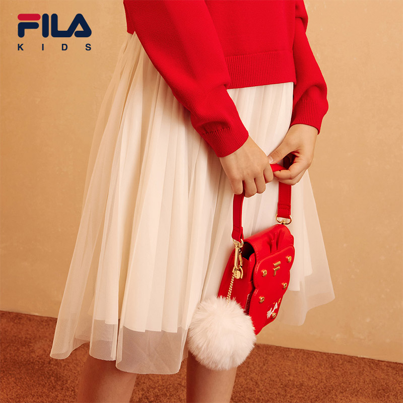 [ CNY Collection ] FILA KIDS ORIGINALE Chinese New Year Girl's Dress in Red