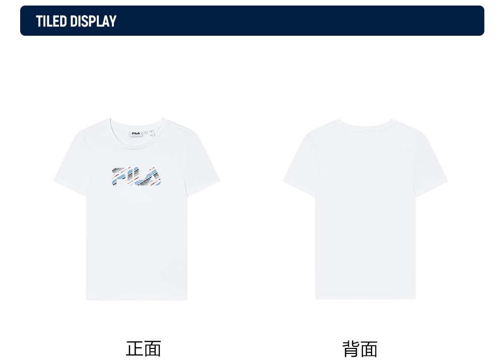FILA CORE LIFESTYLE FILA EMERALD Women Short Sleeve T-shirt (Light Blue / Navy / White)