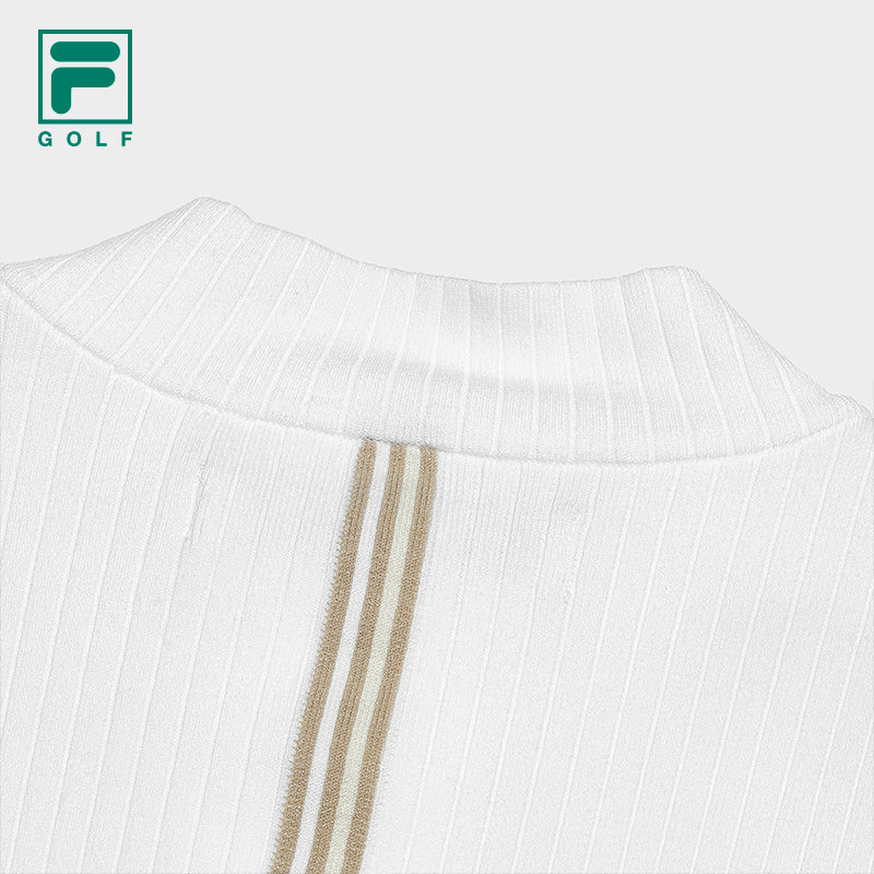 FILA CORE ATHLETICS GOLF SLOPS TO FIELD Women Knit Sweater (White)
