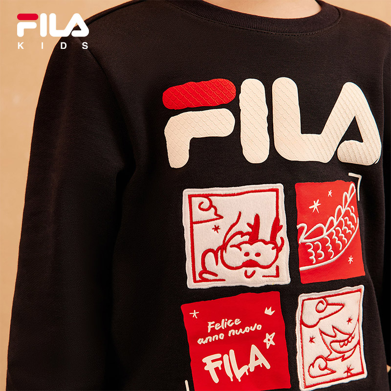 FILA KIDS ORIGINALE Boy's Pullover Sweater in Navy