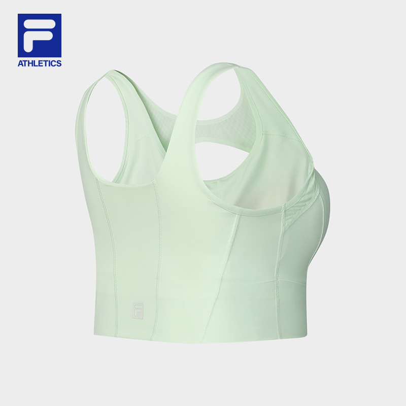 FILA CORE BLACK ATHLETICS FITNESS Women Sports Bra in Light Green