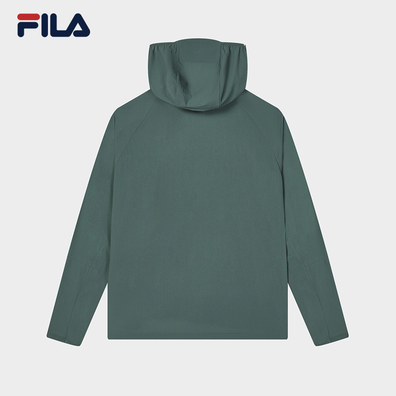 FILA CORE WHITE LINE BLUE Men Woven Top in Green