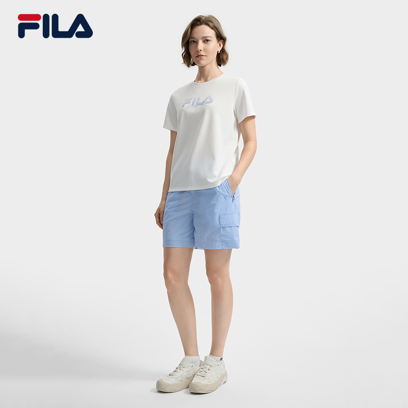 FILA CORE LIFESTYLE WHITE LINE ESCAPE THE CITY Women Short Sleeve T-shirt
