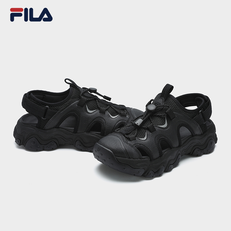 FILA CORE FLUID 5 FASHION ORIGINALE Women's Sandals (Black / White-Green)