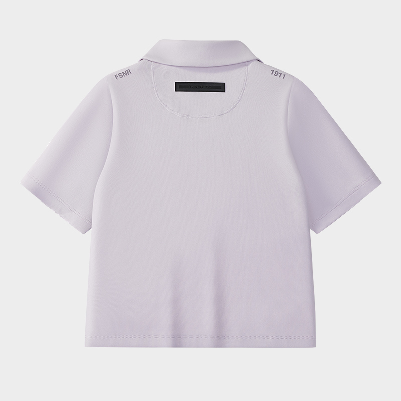 FILA FUSION LIFE FUSIONEER DOWNTOWN DRIFT Women Short Sleeve Polo (Violet / White)