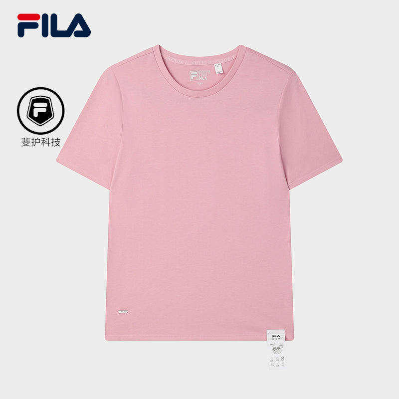 FILA CORE LIFESTYLE WHITE LINE THE GALLERIA VITTORIO EMANUELE II Women Short Sleeves T-Shirt (Light Pink / Black / White)