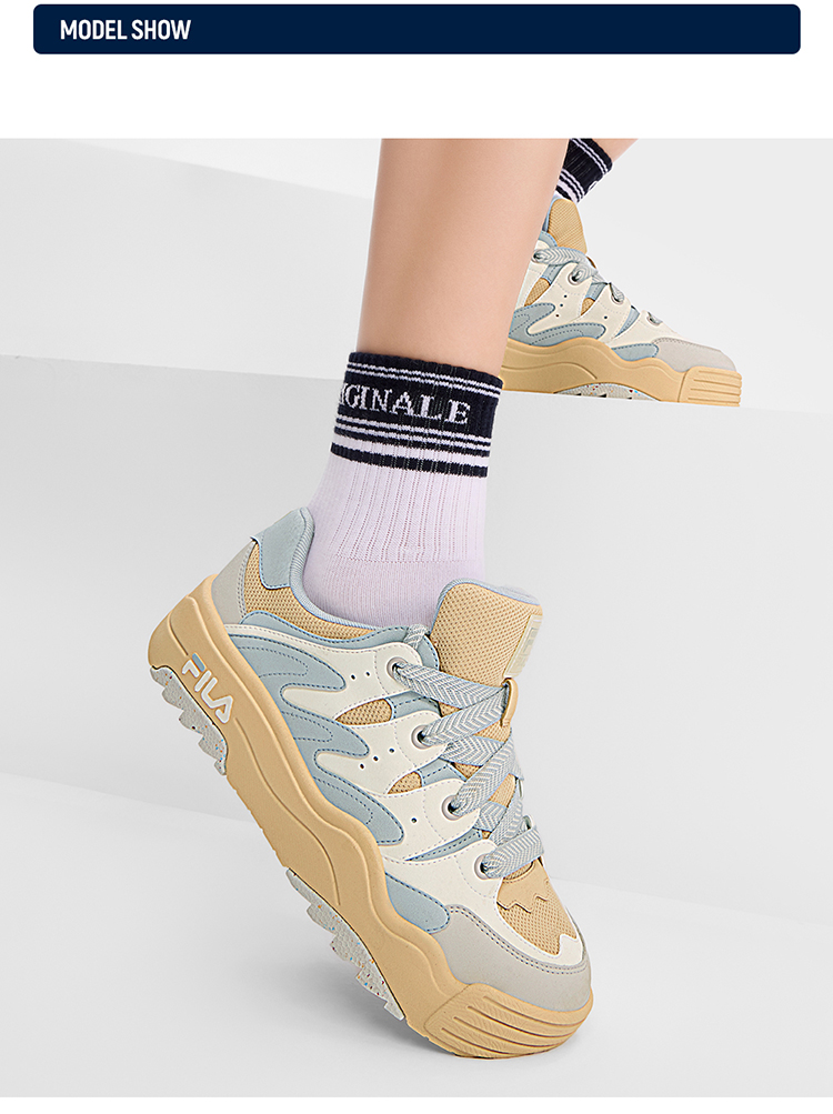 FILA CORE FASHION ROSETTA Women Sneakers (Pearl Blue / Brown Grey)