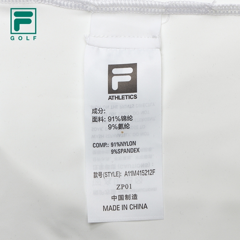 FILA CORE ATHLETICS GOLF Mens Long Sleeve Tee in White