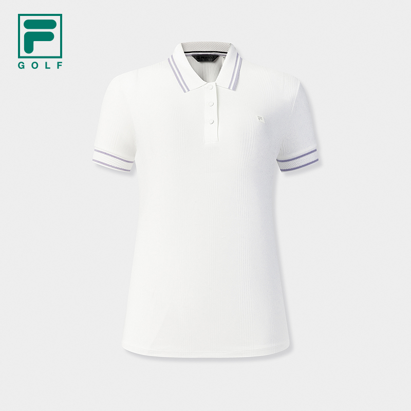 FILA WOMEN'S GOLF Knitted Short Sleeve Polo Shirt