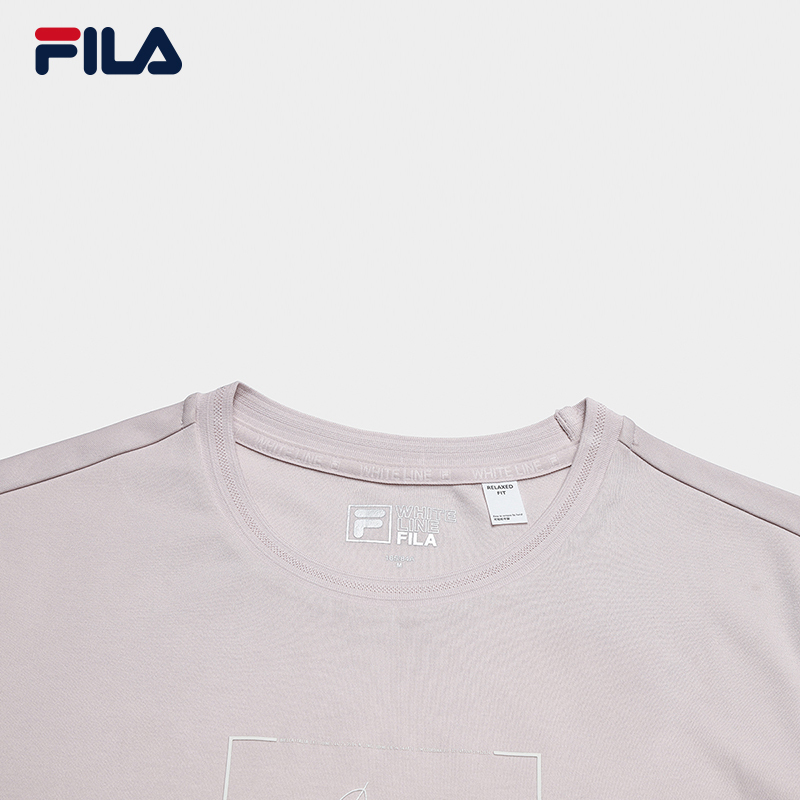 FILA WOMEN'S WHITE Knitted Short Sleeve Top