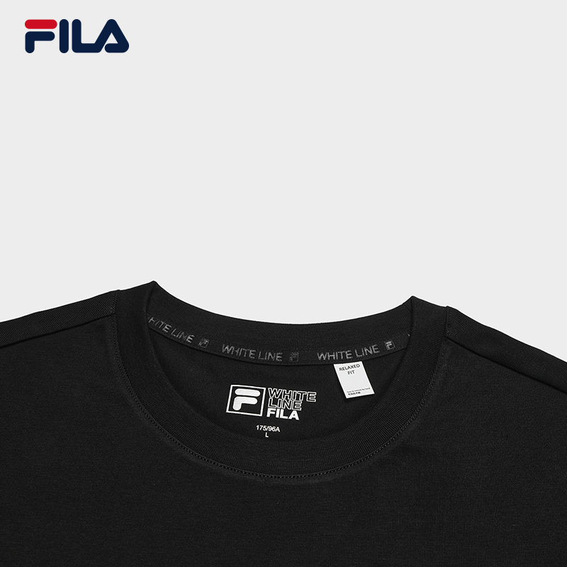 FILA CORE Men CNY Knitted Short Sleeve Top BLACK