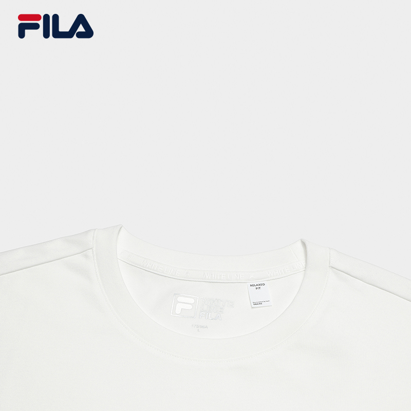 FILA CORE Men CNY Knitted Short Sleeve Top WHITE