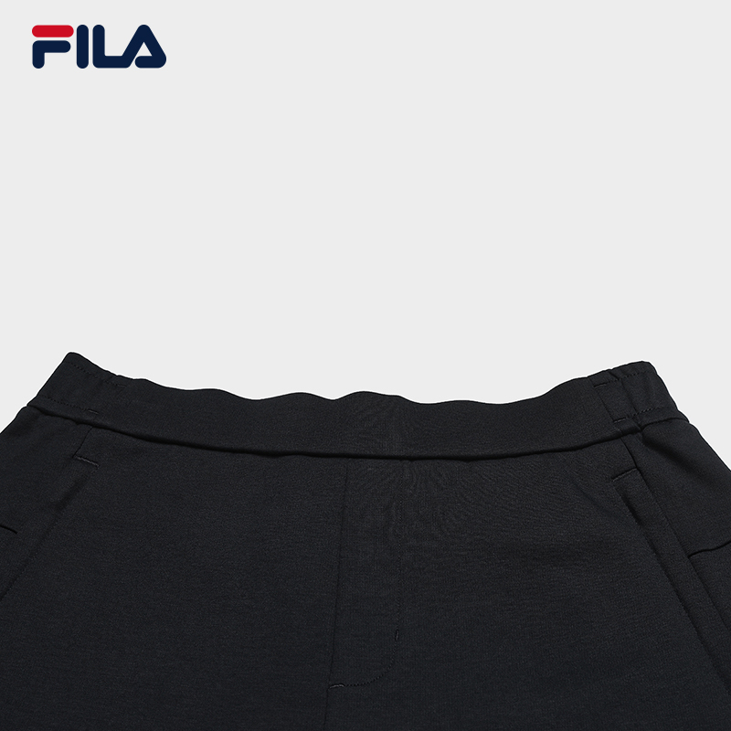 FILA CORE Women WHITE Knitted Pants NAVY