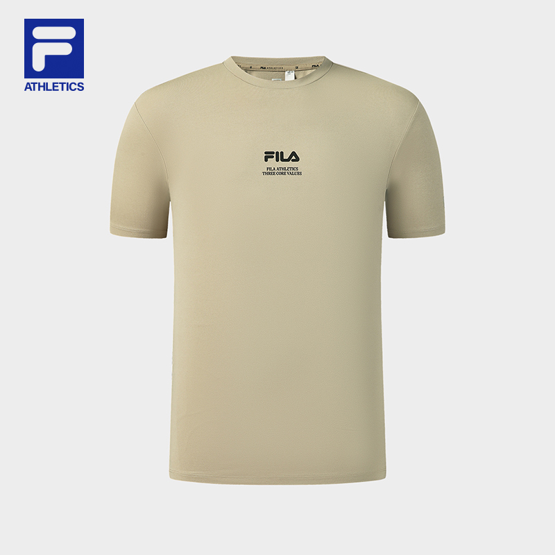 FILA MEN'S FITNESS Knitted Short Sleeve Top