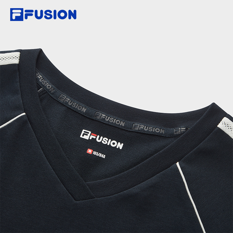 FILA WOMEN'S FUSIONEER Knitted Short Sleeve Top