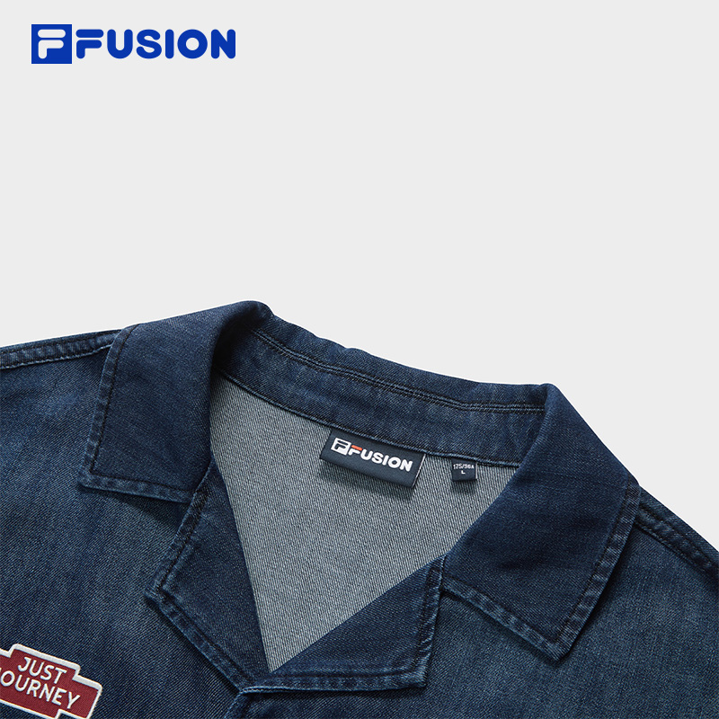 FILA FUSION Men WORKWEAR Washed Denim Jacket