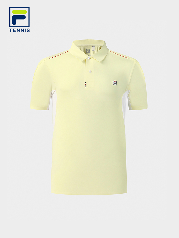 FILA MEN'S TENNIS Knitted Short Sleeve Polo Shirt