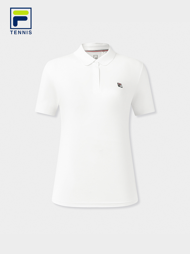 FILA WOMEN'S TENNIS Knitted Short Sleeve Polo Shirt