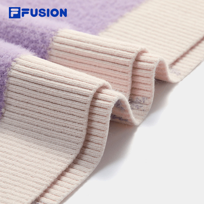 FILA FUSION CROSS OVER FILA FUSION X P.A.M DOWN TO EARTH Women Knit Sweater (Purple)