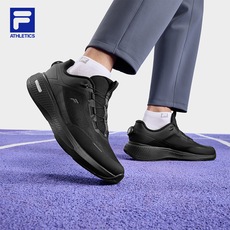 FILA CORE ATHLETICS SPORT PERFORMANCE FILA BOA NUVOLE 3+ RUN Men Road Running Shoes(Black/Grey)