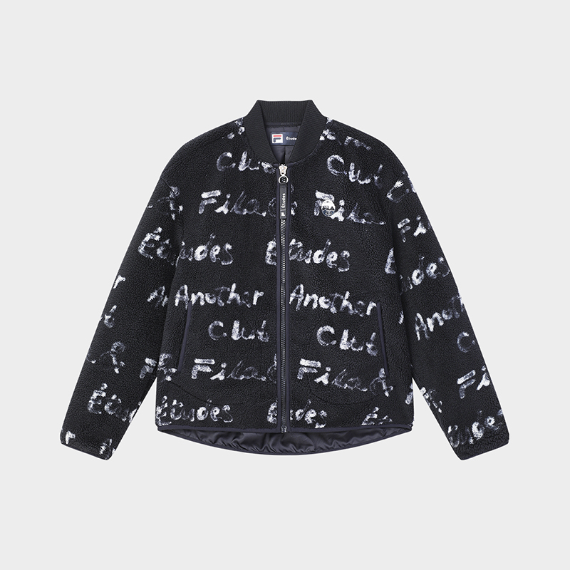 FILA CORE x ETUDES ANOTHER CLUB Women's Lamb Fleece Jacket in Full Print