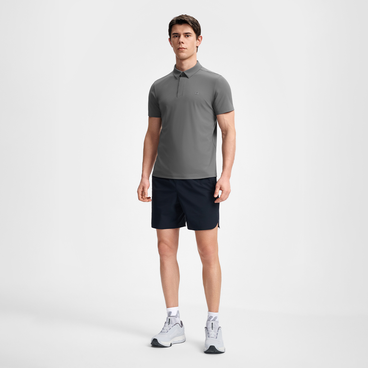 FILA ATHLETICS Men Knitted Short Sleeve Polo Shirt