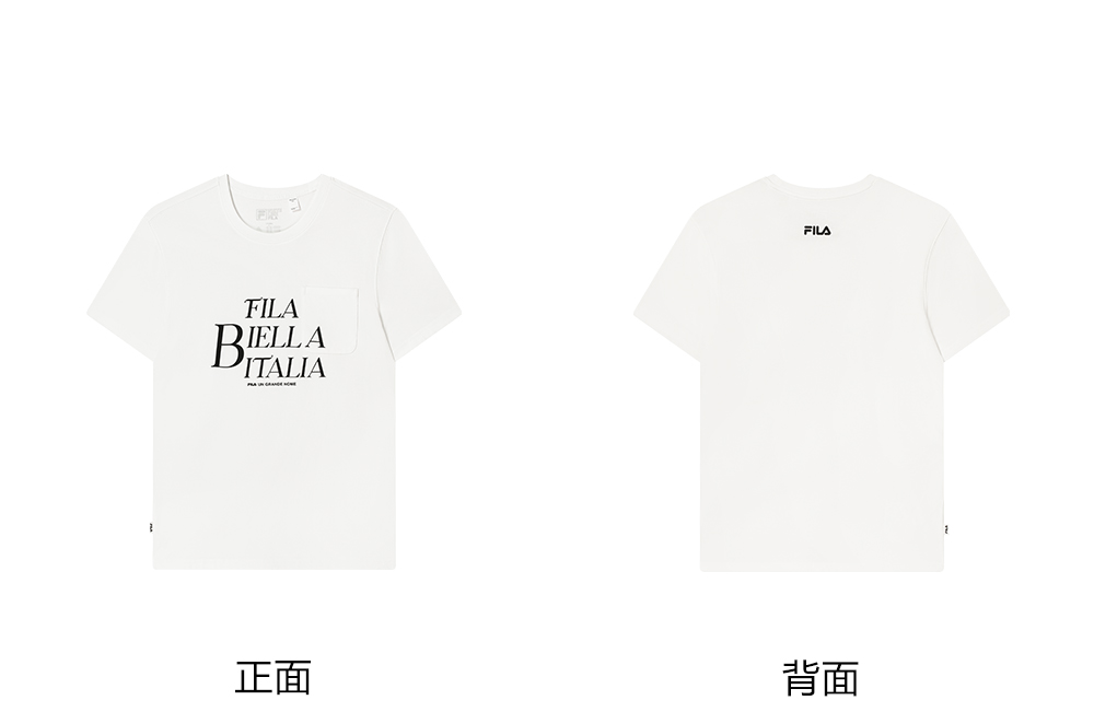 FILA CORE LIFESTYLE ORIGINALE DREAMS ON THE COURT Men Short Sleeves T-Shirt (Pink / White)