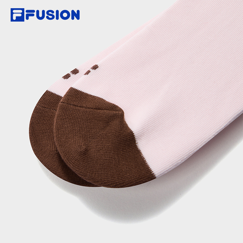 FILA  FUSION LIFE Middle Socks (Light Pink/White)