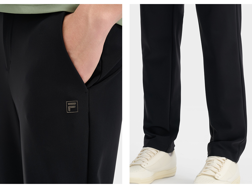 FILA CORE LIFESTYLE WHITE LINE THE GALLERIA VITTORIO EMANUELE II Men Knit Pants (Black / Matcha Khaki)