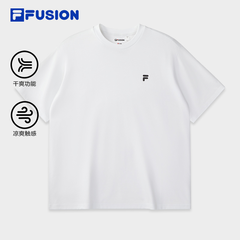 FILA FUSION FUSION X URBAN TECH CITY ASCENT Men Short Sleeve T-shirt (Light Blue / White)