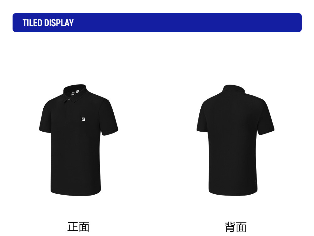 FILA CORE ATHLETICS FITNESS MEN Men Short Sleeve Polo (Black)