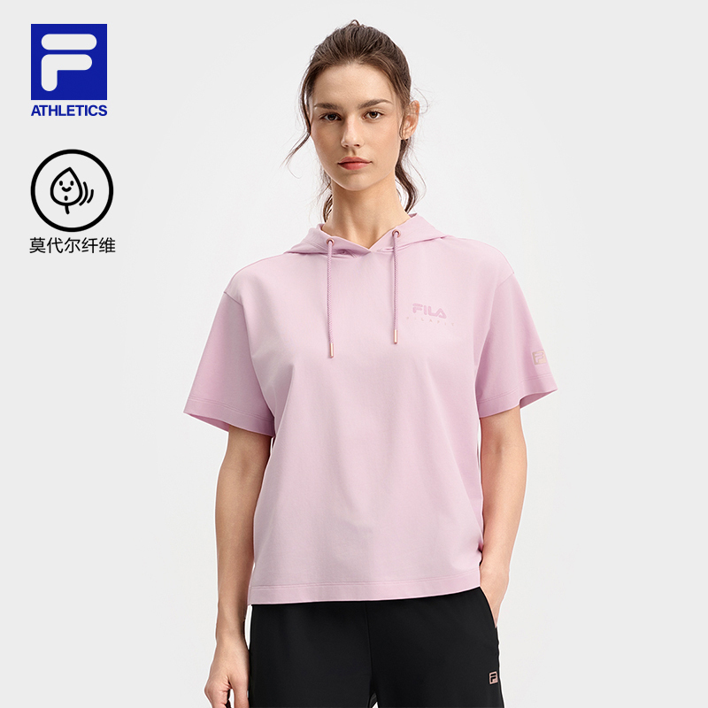 FILA CORE ATHLETICS FILA-FIT WOMEN Women Short Sleeve T-shirt (Black / Violet)