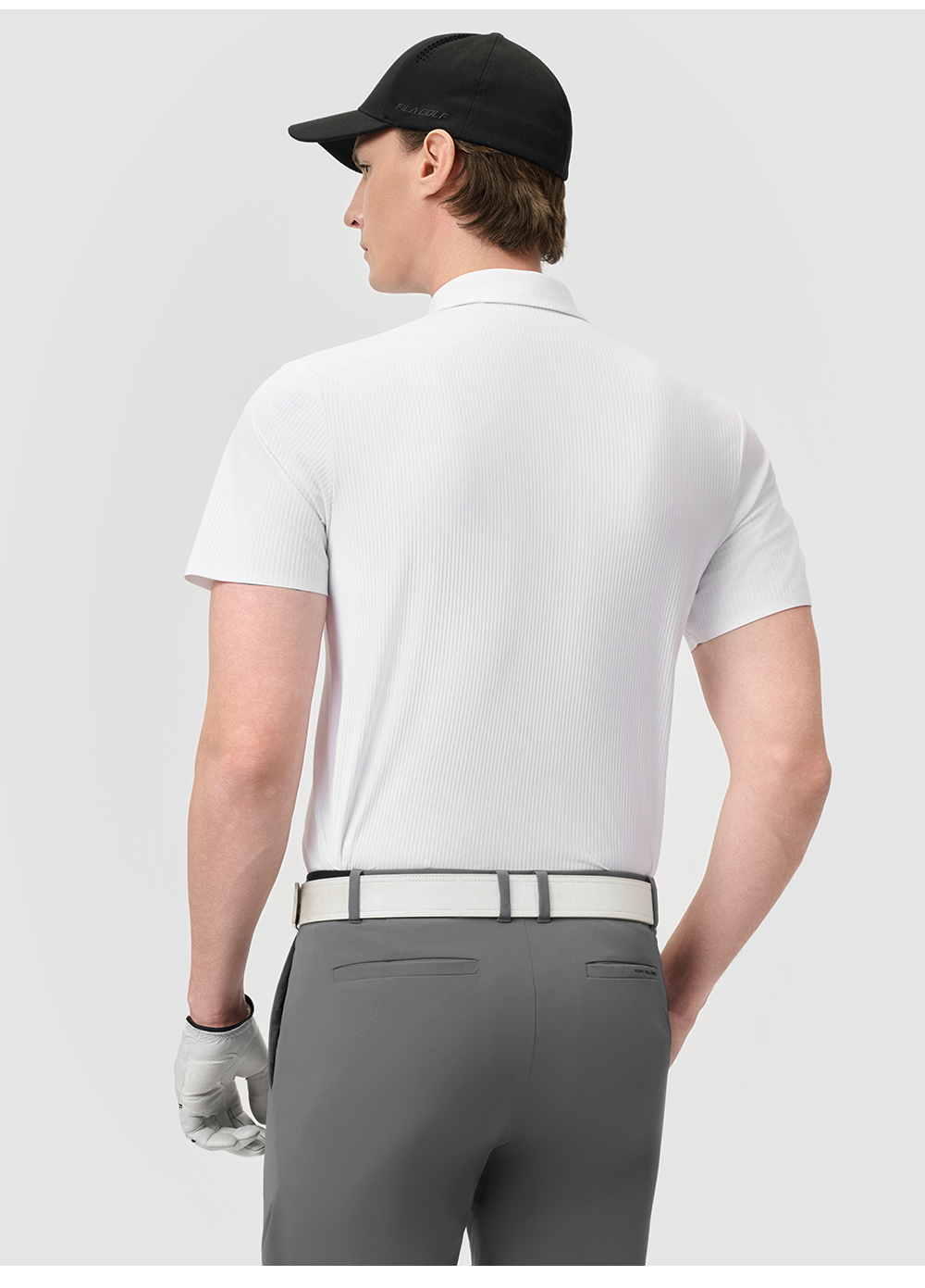 FILA CORE ATHLETICS GOLF Men Polo T-shirt (Black / White)