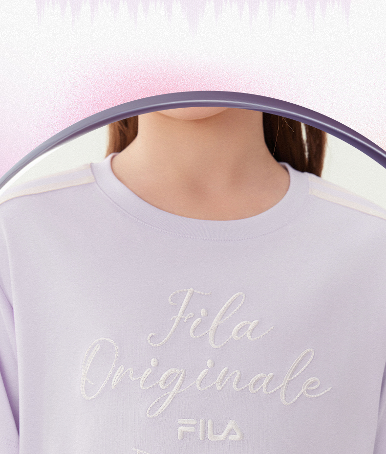 (130 - 165cm) FILA KIDS ORIGINALE Girl's Short Sleeve T-Shirt