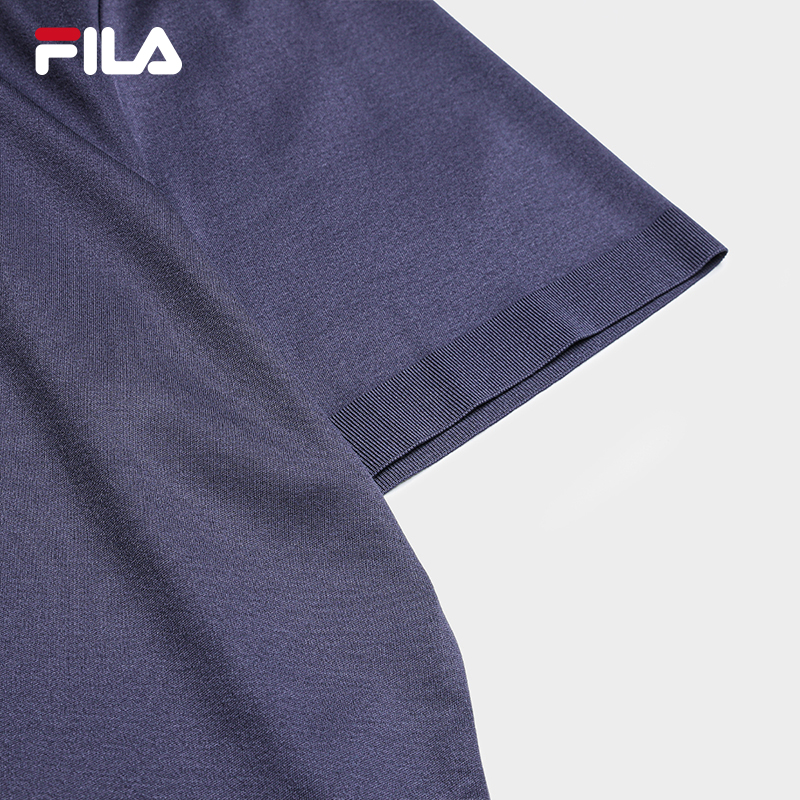 FILA Men Knitted Short Sleeve Polo Shirt