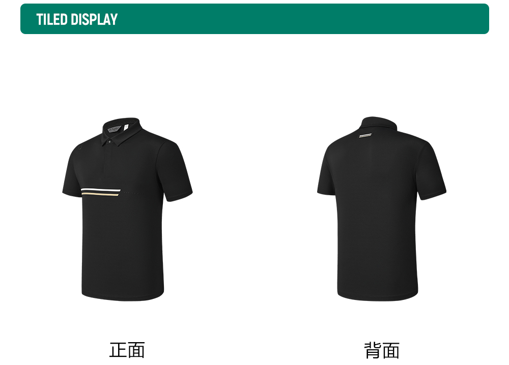 FILA CORE ATHLETICS GOLF STATELY FLORAL Men Polo T-shirt (Black)