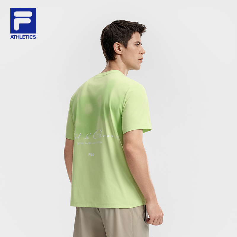 FILA MEN'S FITNESS Knitted Short Sleeve Top