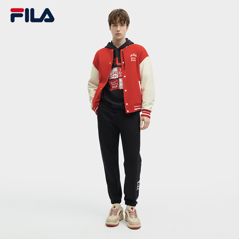 FILA CORE CNY WHITE LINE ORIGINALE Men's Cotton Suit in Red Chinese New Year