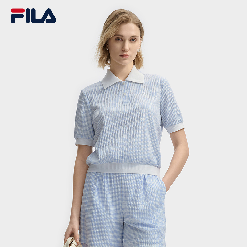 FILA CORE LIFESTYLE WHITE EVERYDAY ELEGANCE Women Polo T-shirt