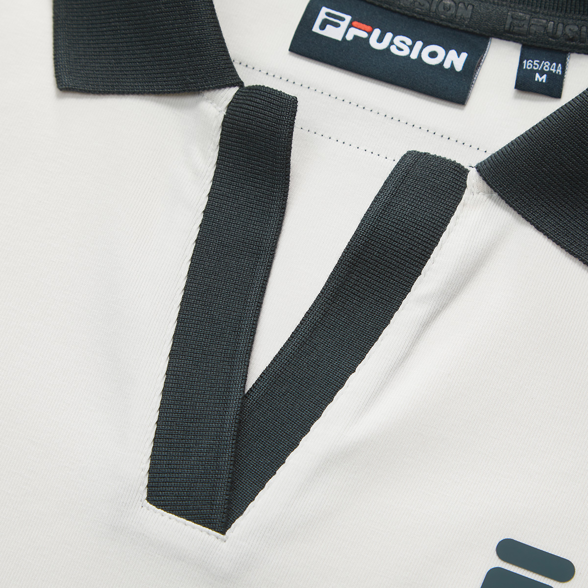 FILA FUSION INLINE Women Knitted Short Sleeve Top