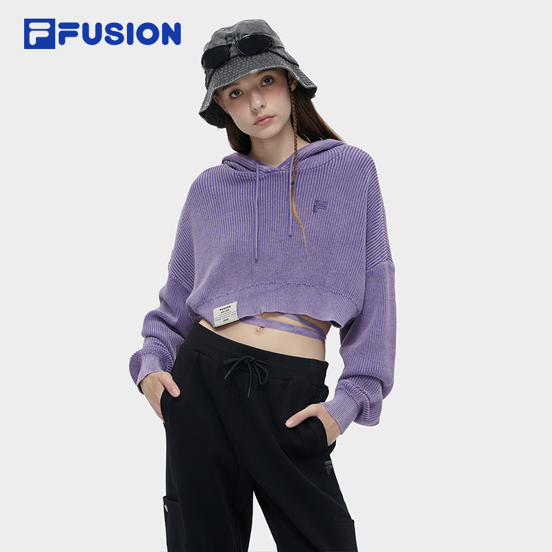 FILA FUSION INLINE WORKWEAR Women's Knit Sweater in Purple