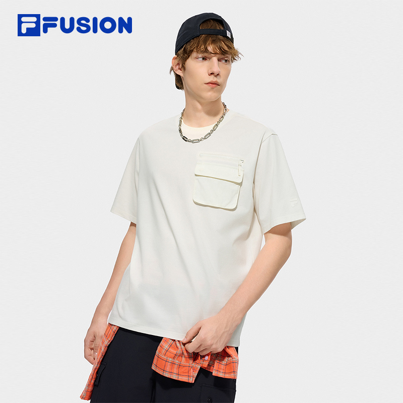 FILA FUSION INLINE Men Knitted Short Sleeve Top
