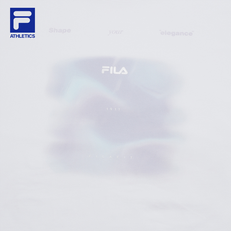FILA CORE ATHLETICS FITNESS BLACK WOMEN FILA-FIT Women Short Sleeves T-Shirt (White)